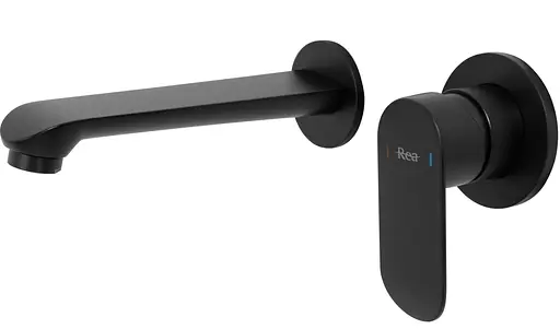 Смеситель для умывальника Rea Hyper + Box настенный скрытого монтажа black REA-B2061 Черный матовый - фото 3