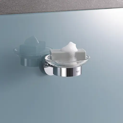 Мыльница без держателя Grohe QuickFix Start 41182000, Прозрачный - фото 5