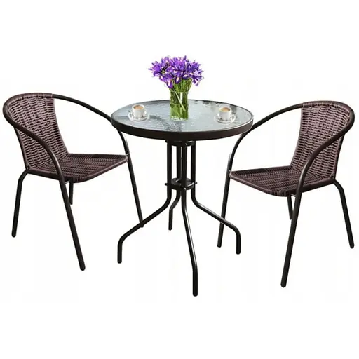 Садовое кресло Jumi Bistro коричневый - фото 6