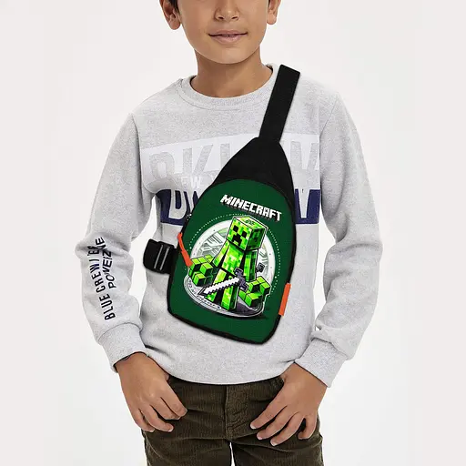 Сумка через плече дитяча Minecraft 29х17 см сумка слінг для хлопчика (02130)