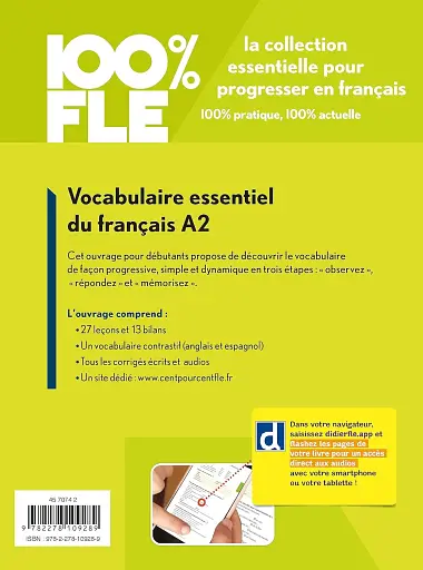 100% FLE A2 Vocabulaire essentiel du français Livre + didierfle.app - фото 2