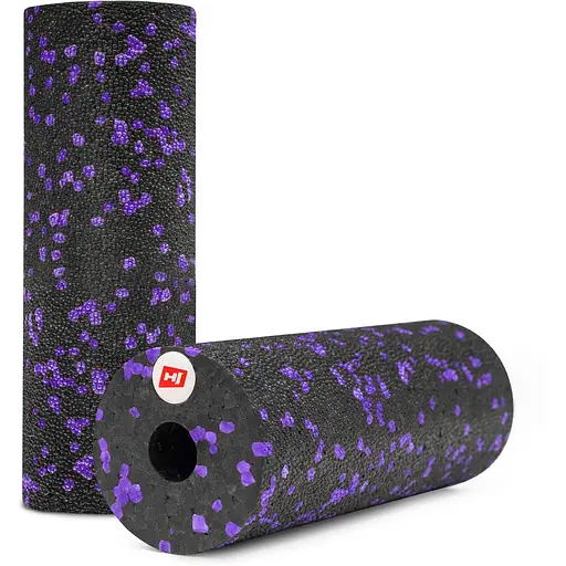 Мини массажный ролик (валик, роллер) Hop-Sport EPP 15см HS-P015YG черно-фиолетовый - фото 2