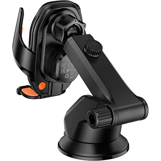 Автодержатель с беспроводной зарядкой Hoco HW34 Blue Whale Black [151334] - фото 4