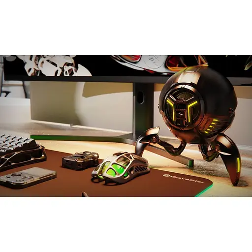 Миша GravaStar GravaStar M1 Pro, magnesium alloy body, BT/WL/USB-A, RGB, Gunmetal Gray - фото 3