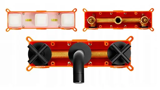 Смеситель для умывальника Rea Exit black mat черный скрытого монтажа REA-B8000 Черный матовый - фото 5