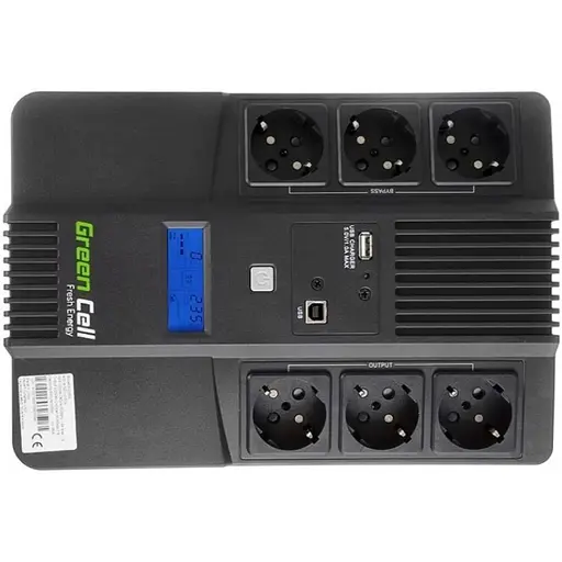 ИБП/Бесперебойник Green Cell AiO 600VA/360W (UPS06) - фото 2