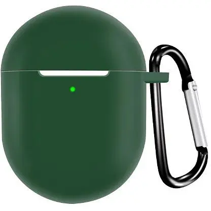 Чехол-накладка DK Silicone Candy Friendly с карабином для Xiaomi Redmi Buds 4 (green)