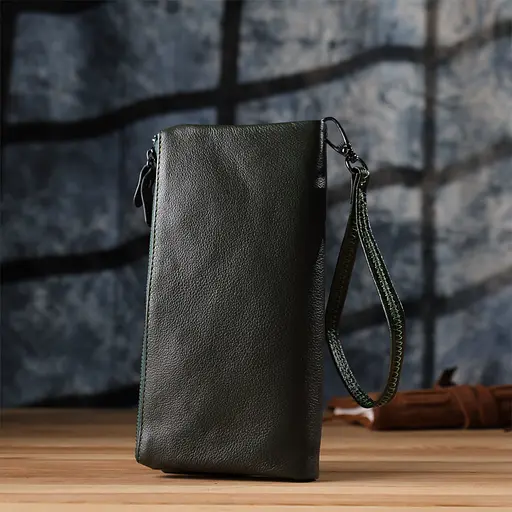 Кошелек для женщин с кистью из натуральной кожи ST Leather 20.5х10х3 см acs0029681 - фото 10