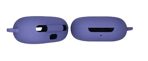 Чохол-накладка DK Silicone Candy Friendly з карабіном для Oppo Enco W11/W12 (lavender grey) - фото 2
