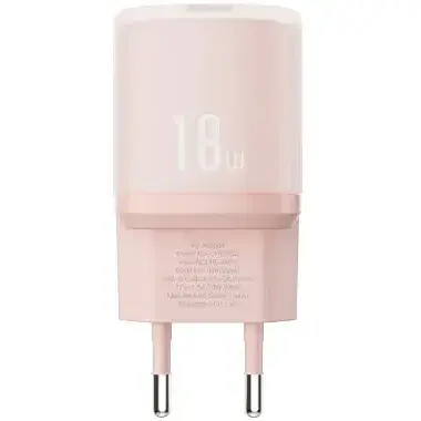 Мережевий зарядний пристрій XO L157 1USB QC3.0 18W charger Рожевий - фото 1