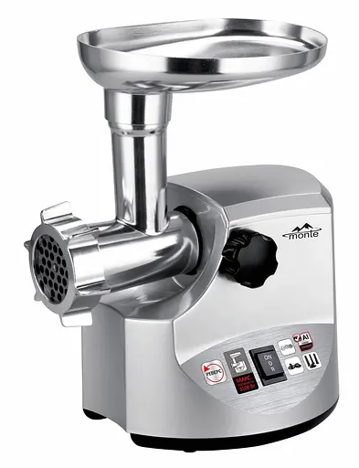 Monte Ел.Мясорубка/3100ват/Пластмасовий корпус/три перферовані диски/реверс/, насадка кеббе - фото 1