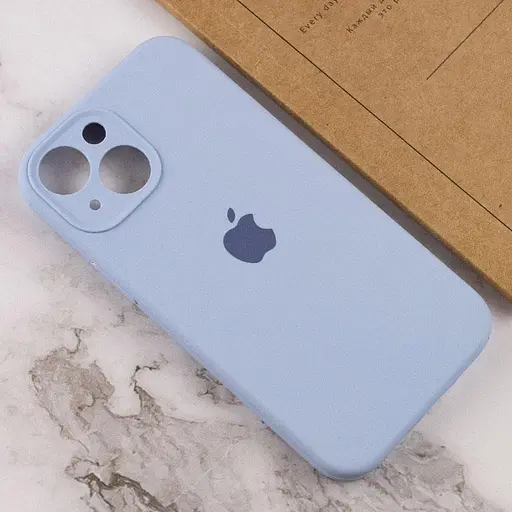 Чехол Epik Silicone Case Full Camera Protective AA для Apple iPhone 15, 6.1 Синий/Lilac Blue - фото 4