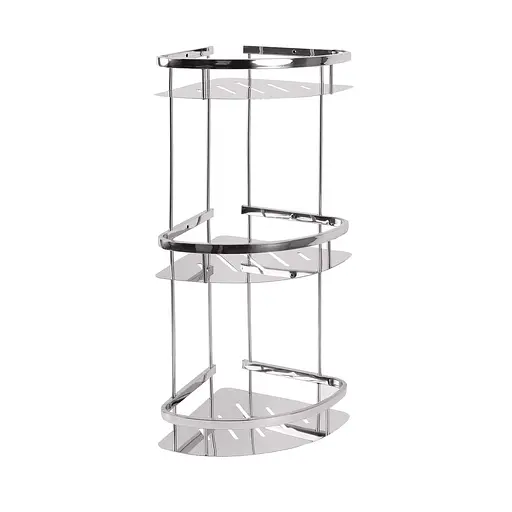 Поличка у ванну на 3 яруси Platinum 57 RY (9714-3) Нержавіюча сталь - фото 2