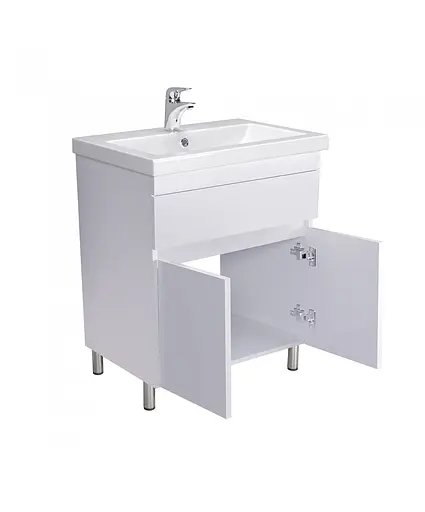 Тумба Мойдодир City White 70 з умивальником Cosmopolitan 70 Білий підлогова Білий - фото 7