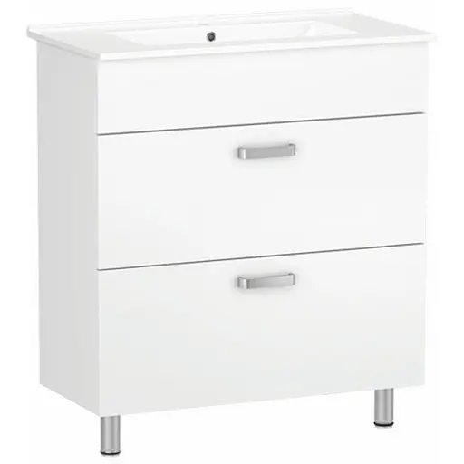 Тумба підвісна RJ Jet-L з умивальником RJ Jenor Білий - фото 1