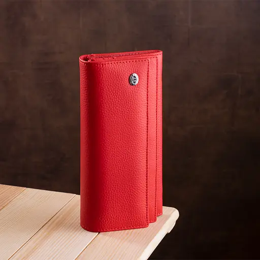 Кожаный женский кошелек ST Leather 10х18.5 см acs0014709 - фото 7