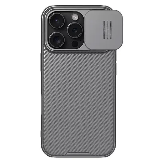 Карбонова накладка Nillkin CamShield Pro для Apple iPhone 16 Pro 6.3 Titanium Gray - фото 1