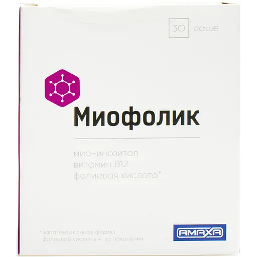 Диетическая добавка Миофолик для улучшения репродуктивной функции у женщин 30 саше - фото 1