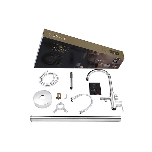 Смеситель для ванны Kroner Edelstahl Klassisch - ESG077 (CV029975) - фото 8