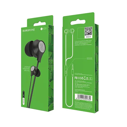 Навушники вакуумні Borofone BM28 чорні - фото 3