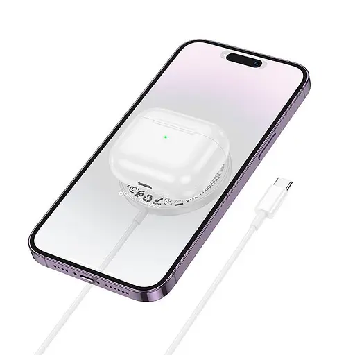 Зарядка Qi Hoco Phantom magnetic wireless fast charger with digital display CW61 |15W| - фото 3