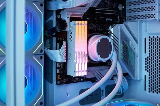 Память для ПК Kingston DDR5 32 ГБ 6000 FURY Beast Белый RGB EXPO - фото 6