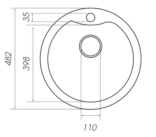Кухонная мойка Platinum 480 TURAS (SP000025042) - фото 5