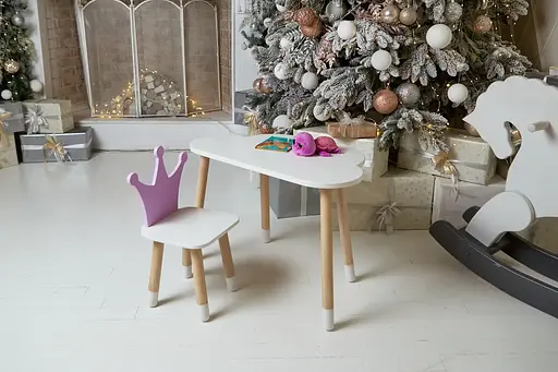 Дитячий столик Хмара та стільчик Корона фіолетова - фото 9