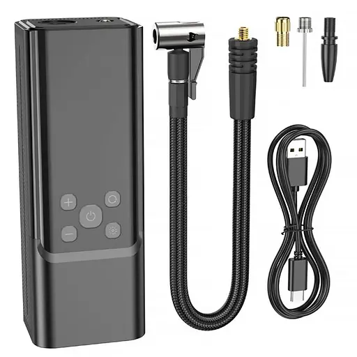 Автомобільний насос Hoco ZP7 Maddy smart (5000 mAh) Black - фото 7