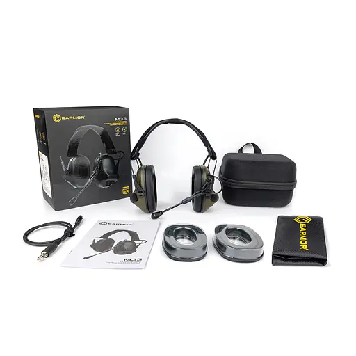 Активні захисні навушники Earmor M33 (FG) Olive з Bluetooth та гарнітурою (M33-FG) - фото 7