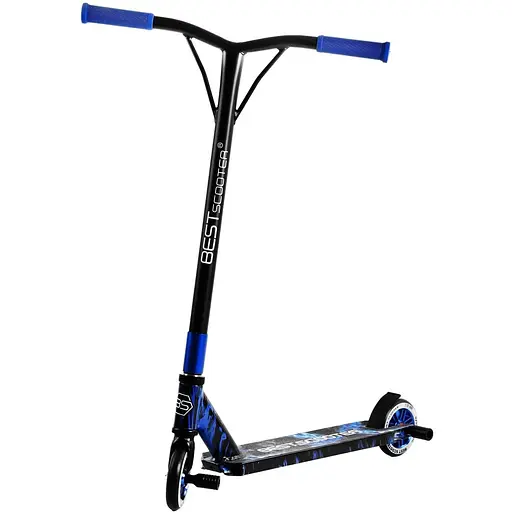 Самокат трюковий Best Scooter 72х13х58 см Синьо-чорний 000231662