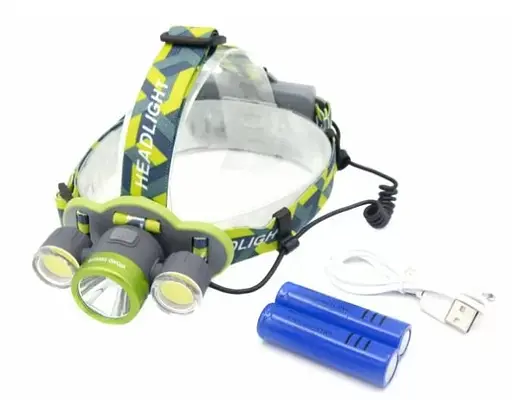 Налобний ліхтар BL-2133-T6+2COB + microUSB + 2х18650 + (5+2) режимів - фото 6