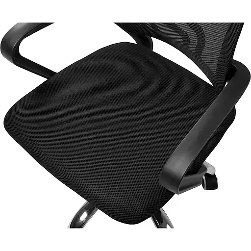 Офисное кресло GT Racer B-1215, черное (B-1215 Black) - фото 4