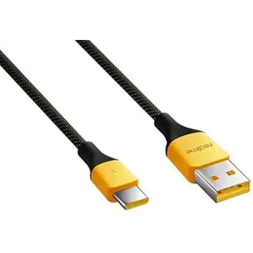 Кабель Data Cable Fast Charging 27W / 3A 1m USB на Type-C / USB-C для Realme (RMW2189) yellow - фото 4