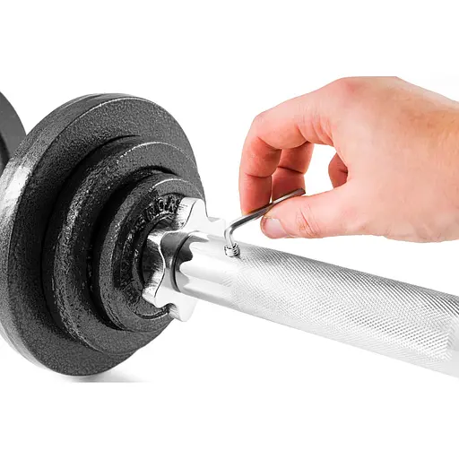 Гантели металлические Hop-Sport 2х10кг с удлиненным грифом - фото 4