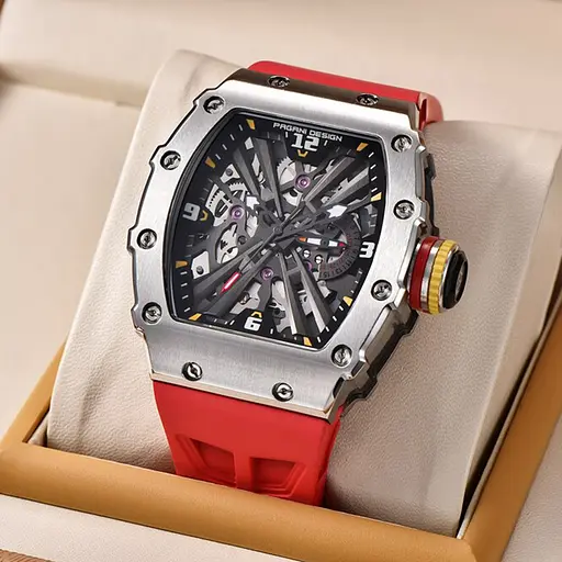 Наручные часы мужские PD-1738 Silver-Red Pagani Design acs0031171 - фото 3