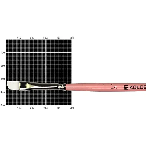 Пензель синтетика кутова Flamingo 1023A № 1/4 Kolos