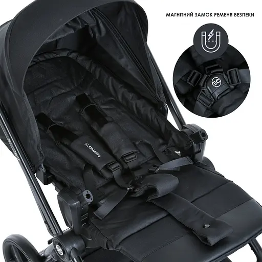 Детская прогулочная коляска-книга El Camino ME 1138 Spin 360 Black Черная - фото 10
