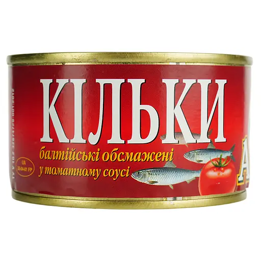 Кильки балтийские Арктика обжаренные в томатном соусе 230 г