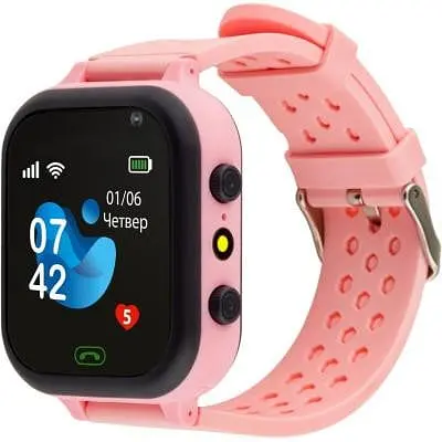 Детские умные часы Amigo GO009 Camera+LED WIFI Pink