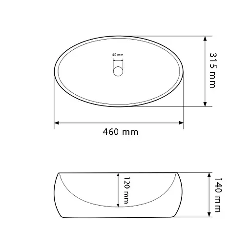 Умивальник VBI Veneto lava matt накладний VBI-012810, Мармур - фото 4