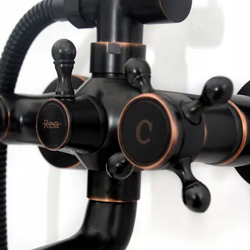 Душова система Rea Retro Old black чорний REA-P2366, Чорний - фото 9