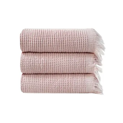 Полотенце Lotus Home Rius light pink светло-розовое 90х170 см (svt-2000022346641) - фото 4