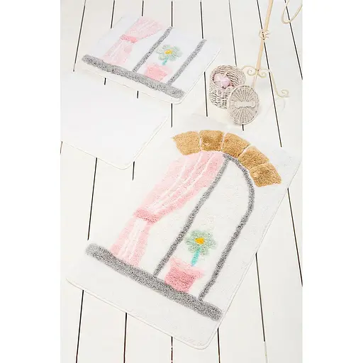 Килимок для ванної Chilai Home Bodrum White