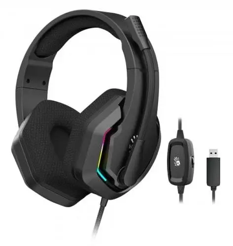 Наушники G260 Black игровые Bloody teh0020106 - фото 5