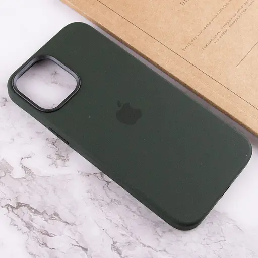 Чохол Silicone case AAA with Magsafe and Animation для Apple iPhone 12 Pro Max 6.7 Зелений/Cyprus Green - фото 7