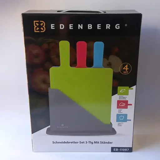Кухонные разделочные доски Edenberg EB-11987 с подставкой 4 шт. - фото 3