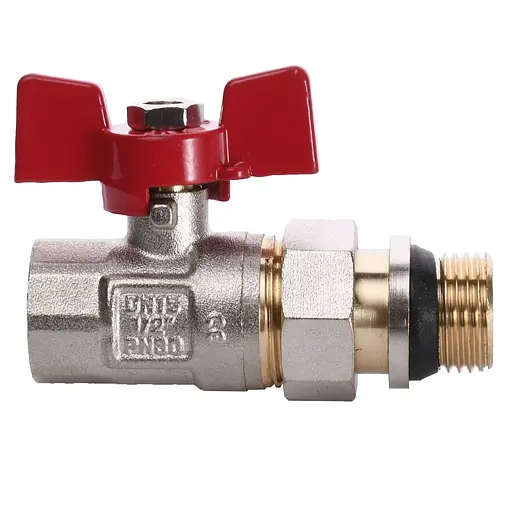Кран кульовий прямий з американкою Water Valve Q003 NV-V123 1/2″ ЗB - фото 2