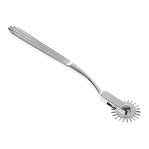 БДСМ масажер Вартенберга металевий Nervenrad Wartenberg сріблястий - фото 1