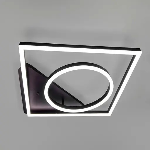 Настенный светильник в квадратном корпусе цвета Coffee 45х45х13 см | Line F | Ст. A11022/2 CF - фото 3